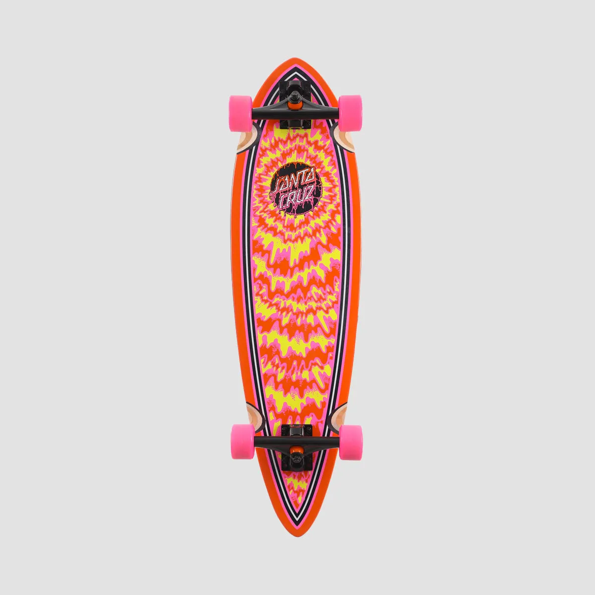 Santa Cruz Toxic Dot Pintail Cruiser Skateboard Pink - 33"