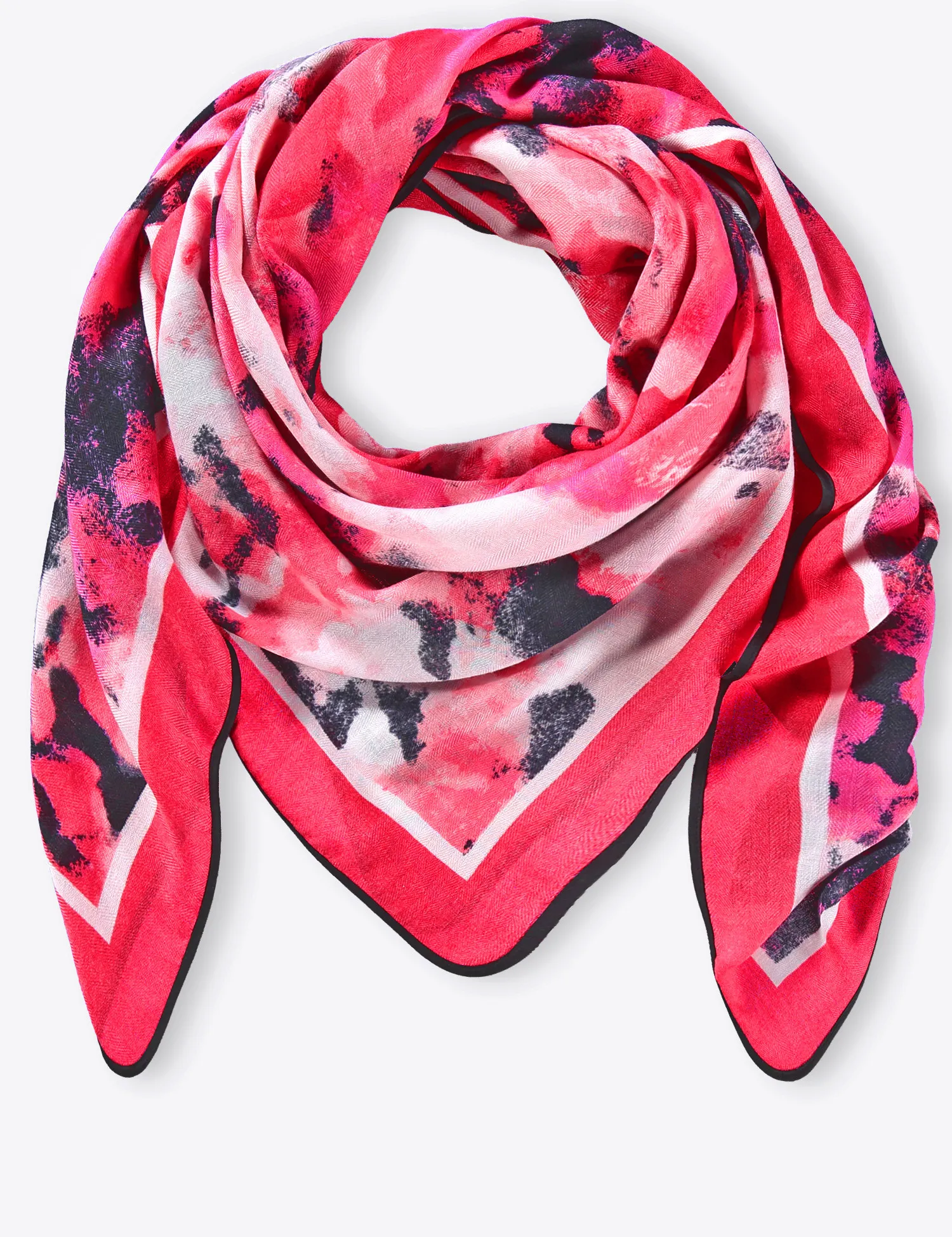 Scarf with a fresh print