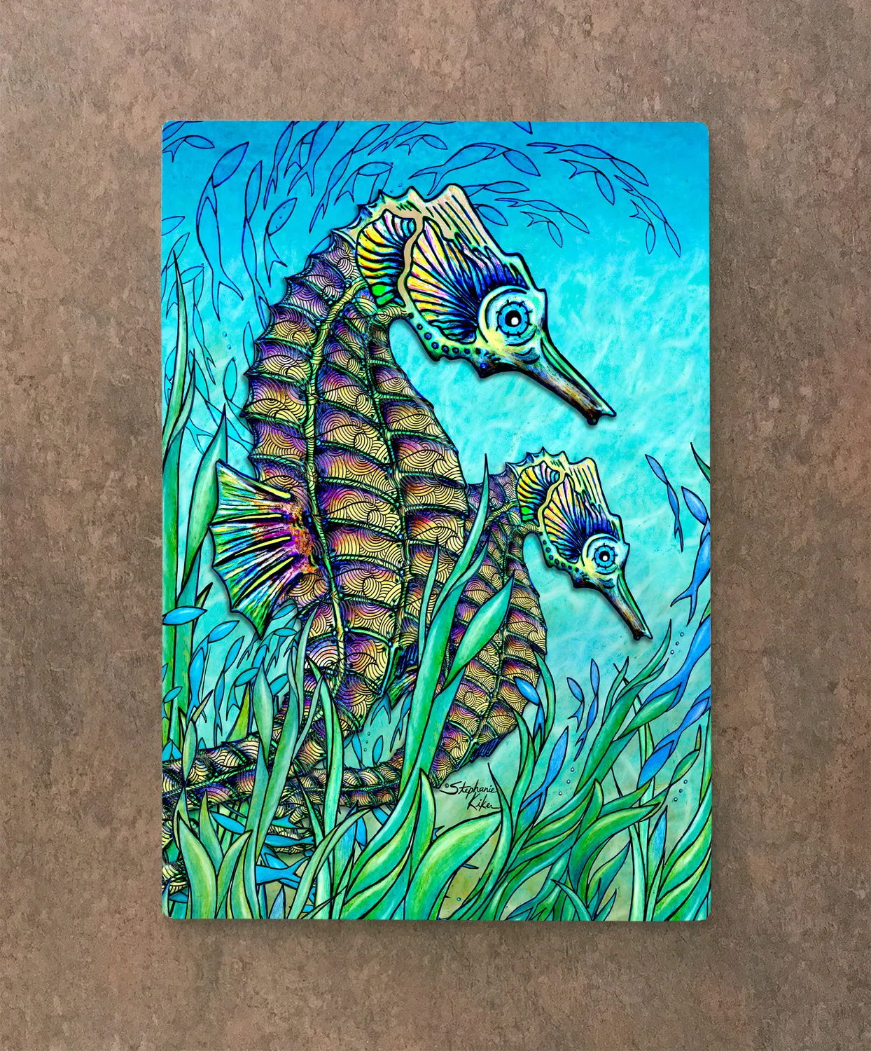 Seahorses Cutting Board