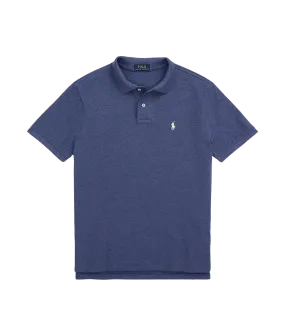 Slim Fit Mesh Polo Shirt - Navy