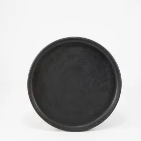 Small Plate in Coal Glaze