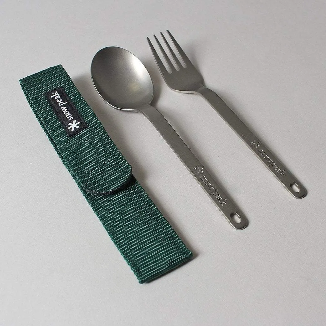 Snow Peak Titanium Fork & Spoon Set