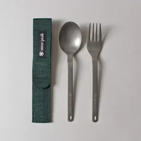 Snow Peak Titanium Fork & Spoon Set