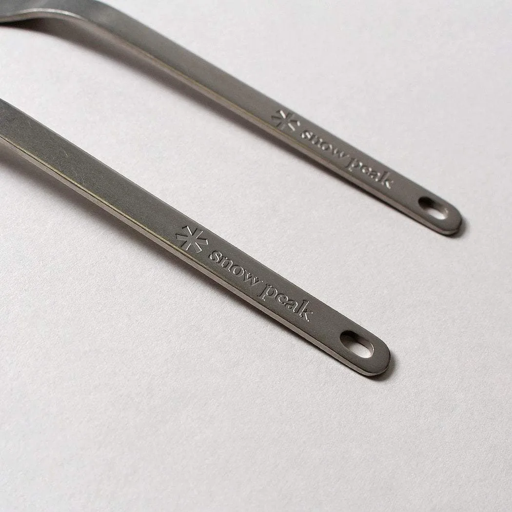 Snow Peak Titanium Fork & Spoon Set