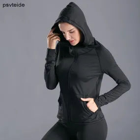 Sporty Hooded Zip Jacket Womenswear