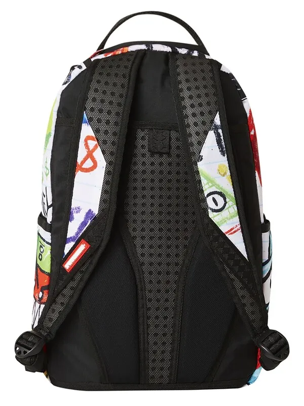 Sprayground Scribble Me Rich Backpack - White