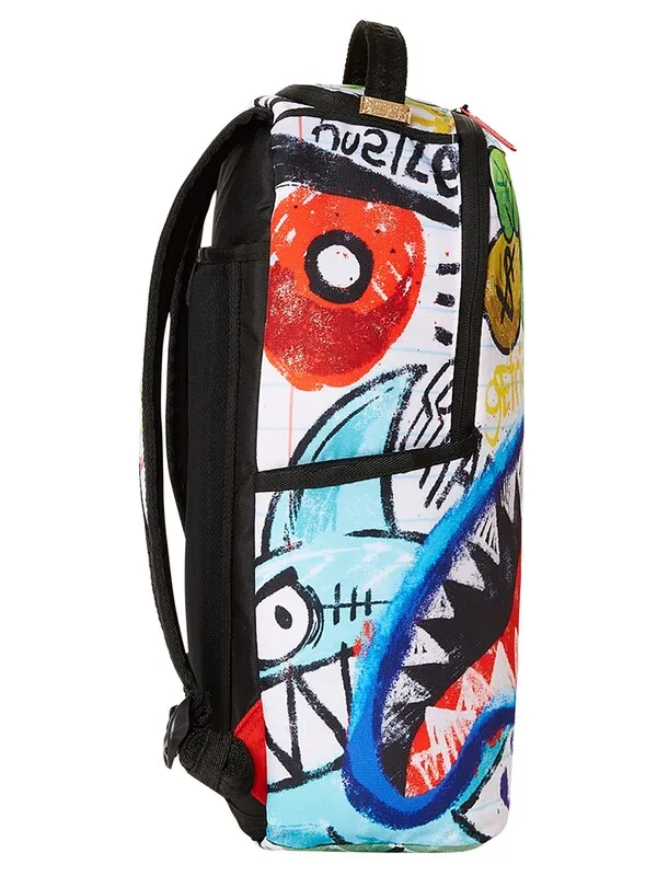 Sprayground Scribble Me Rich Backpack - White