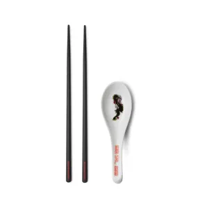 SRL . CHOPSTICKS & SPOON SET RED | Bodega