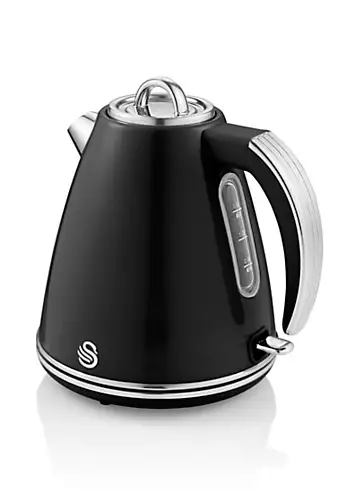 Swan SK19020BN Retro 1.5L Jug Kettle - Black | Kaleidoscope