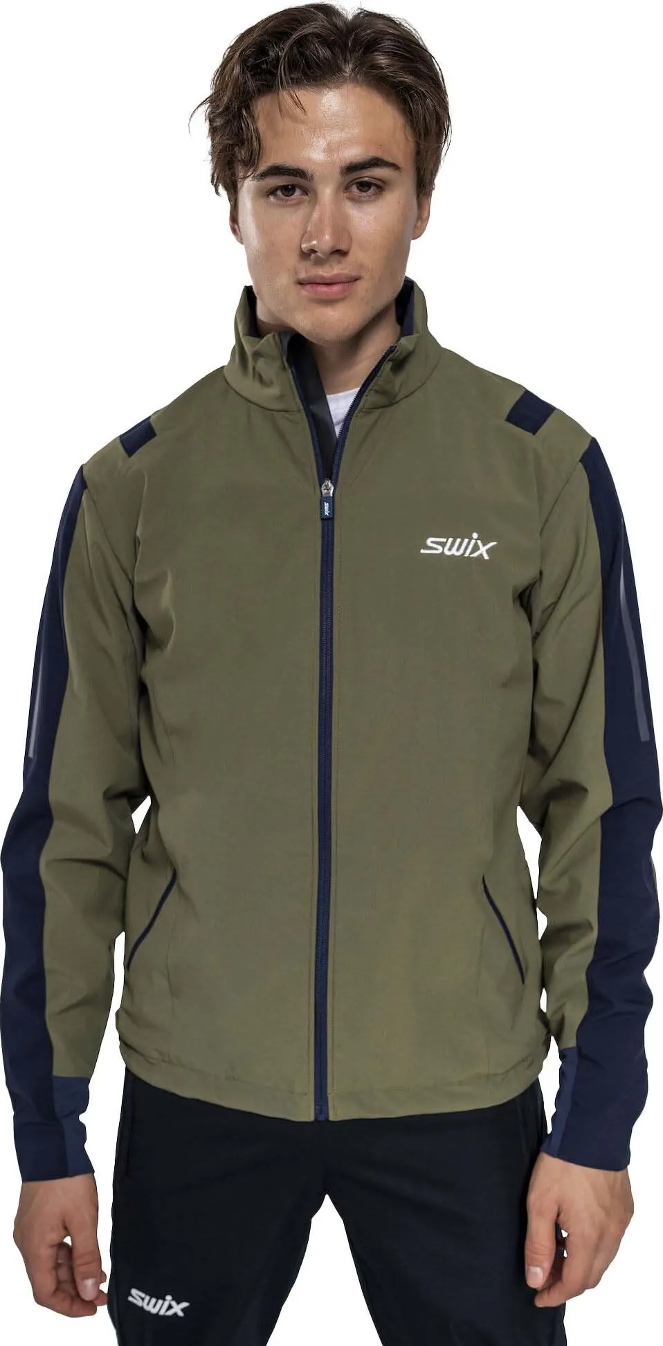 Swix Men's Infinity Jacket Olive/ Dark Navy | Buy Swix Men's Infinity Jacket Olive/ Dark Navy here | Outnorth