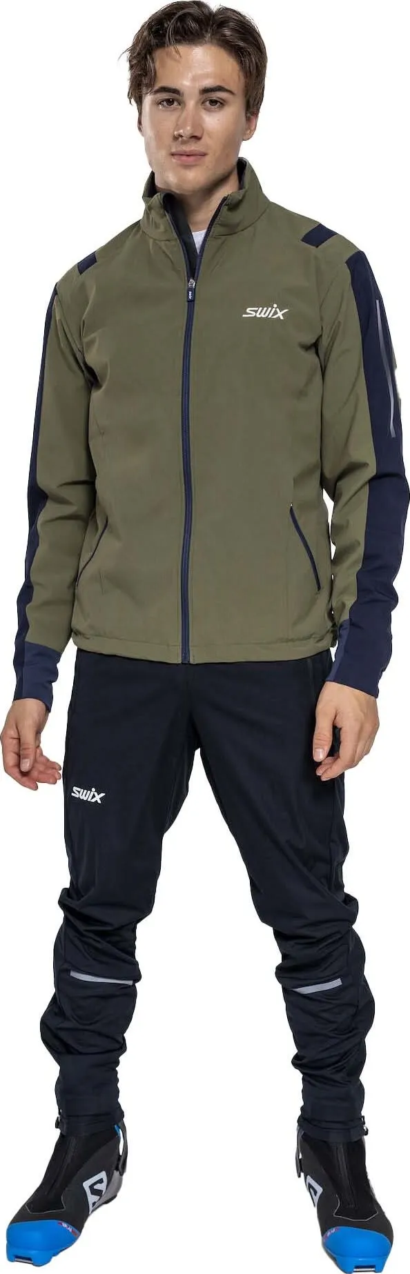 Swix Men's Infinity Jacket Olive/ Dark Navy | Buy Swix Men's Infinity Jacket Olive/ Dark Navy here | Outnorth