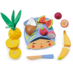 Tender Leaf Cutting Board With Tropical Fruit