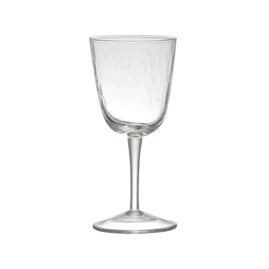 Textured Wine Glass