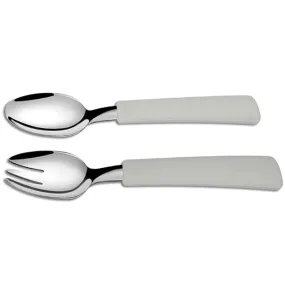 That's Mine Spoon and Fork Set Feather Grey