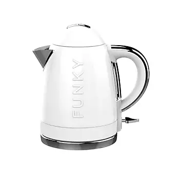 The Funky Appliance Company White 1.7L Funky Kettle | Kaleidoscope