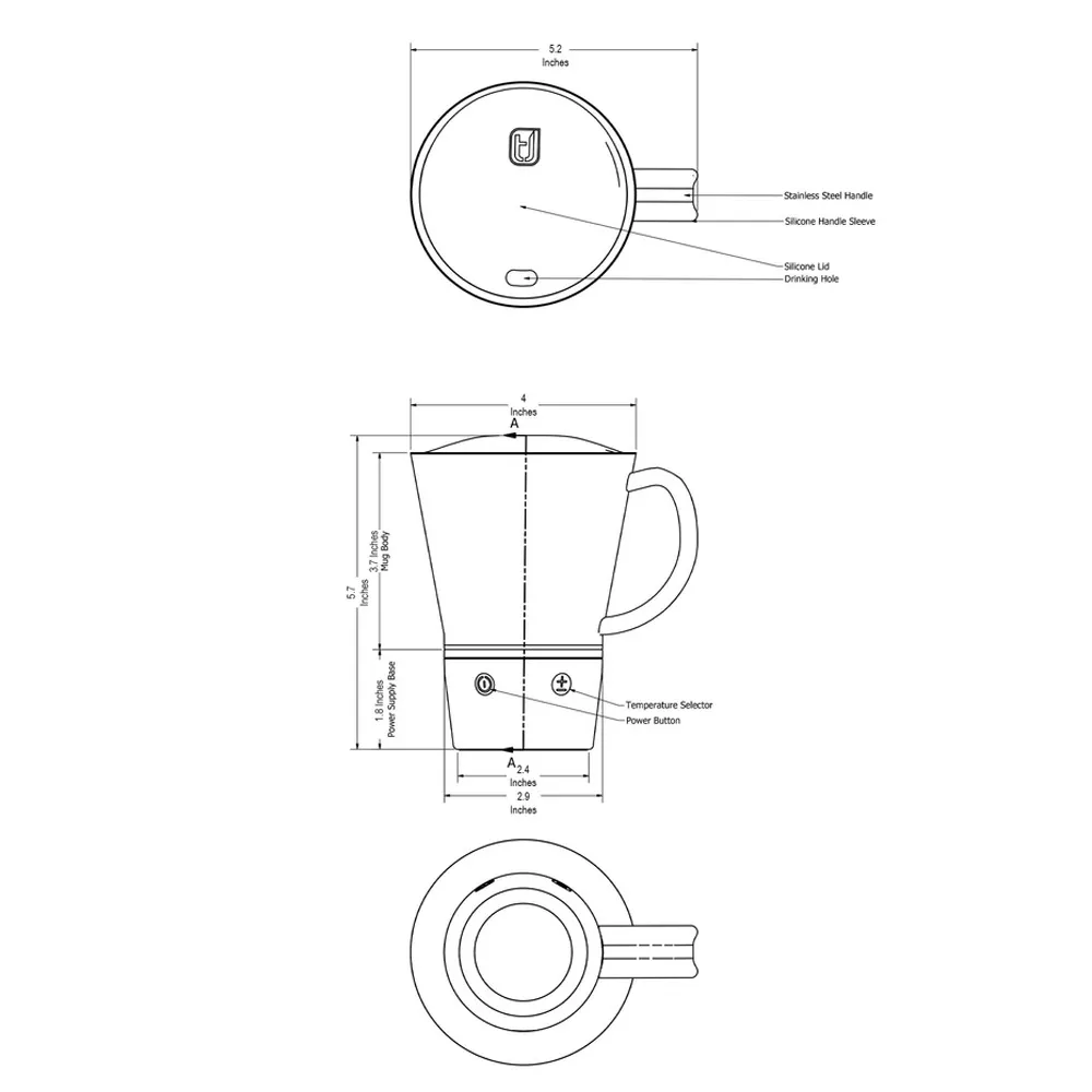 ThermoJoe Desk Mug