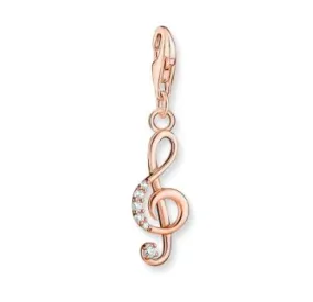 Thomas Sabo - Charm Club Treble Clef Rose Gold Plate