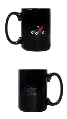 Tired Semi Tired Mug - Black