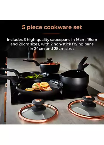 Tower Cavaletto 5 Piece Cookware Pan Set | Kaleidoscope