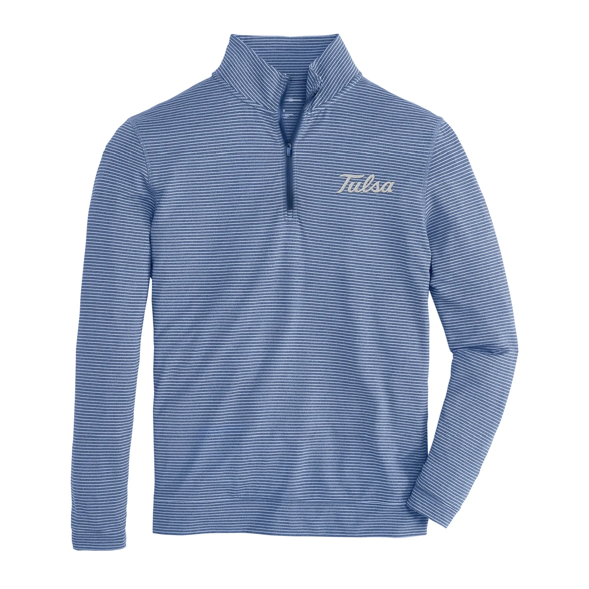 Tulsa Flow Stripe Performance 1/4 Zip Pullover