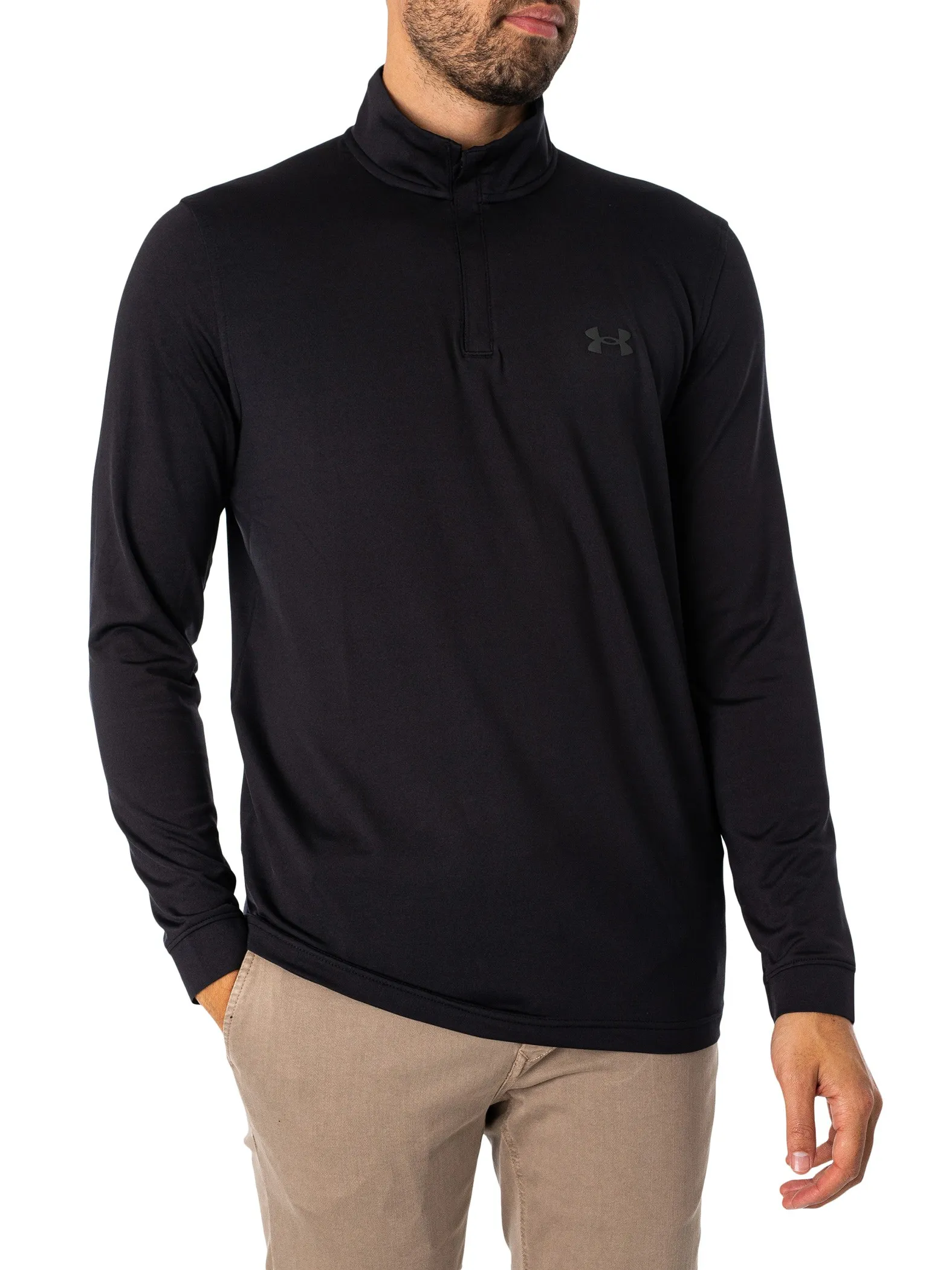 Under Armour Golf Playoff 1/4 Zip Track Top - Black