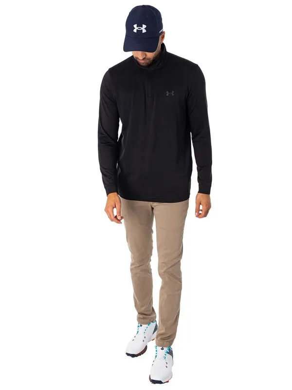 Under Armour Golf Playoff 1/4 Zip Track Top - Black