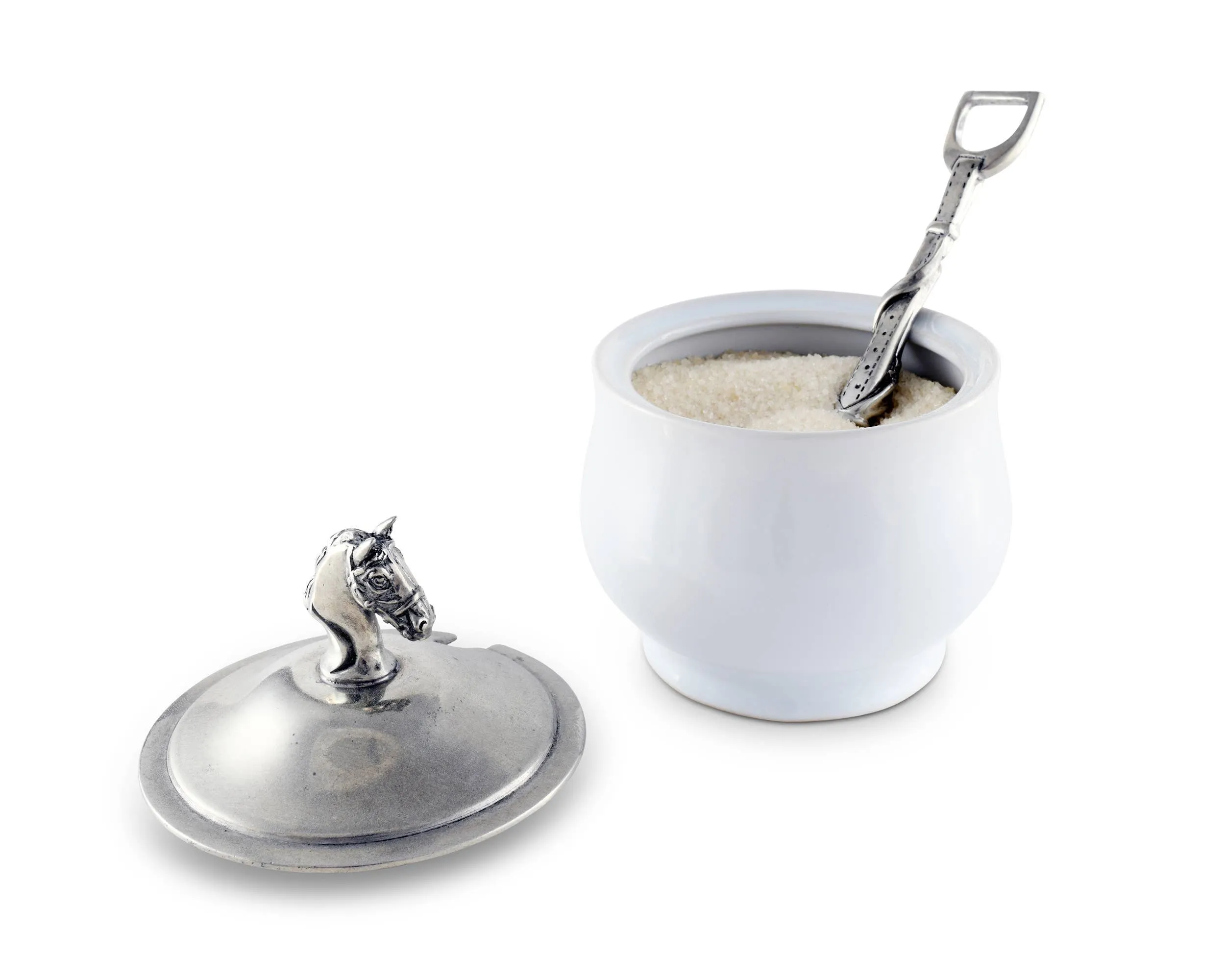 Vagabond House - Equestrian Sugar Bowl and Spoon