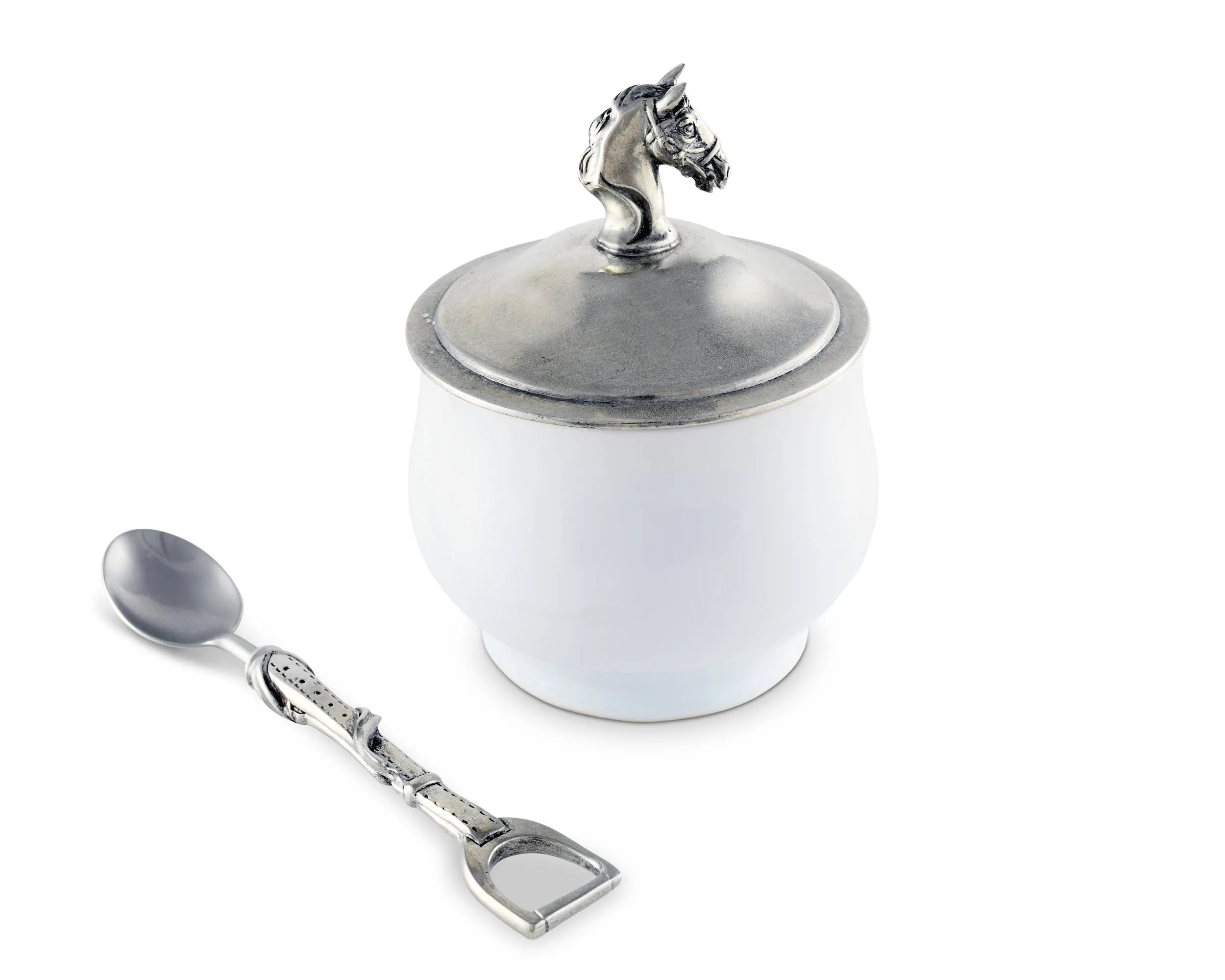 Vagabond House - Equestrian Sugar Bowl and Spoon