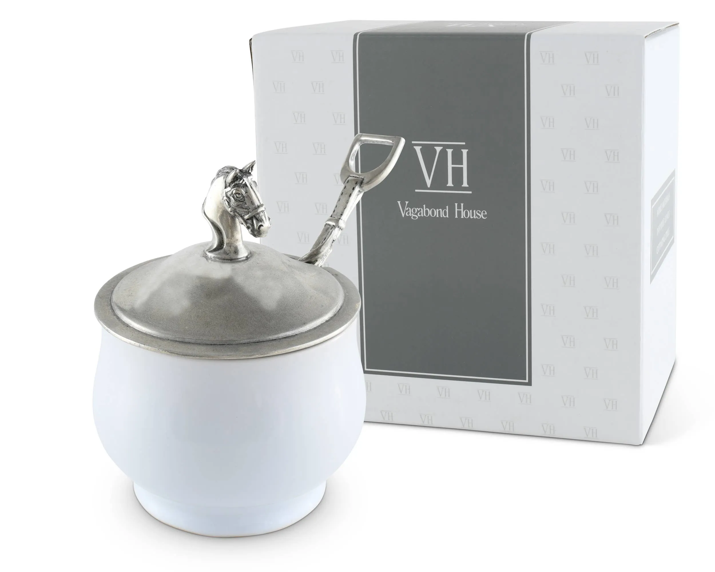 Vagabond House - Equestrian Sugar Bowl and Spoon