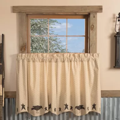 Vhc Brands Kettle Grove Crow 2-pc. Rod Pocket Window Tier