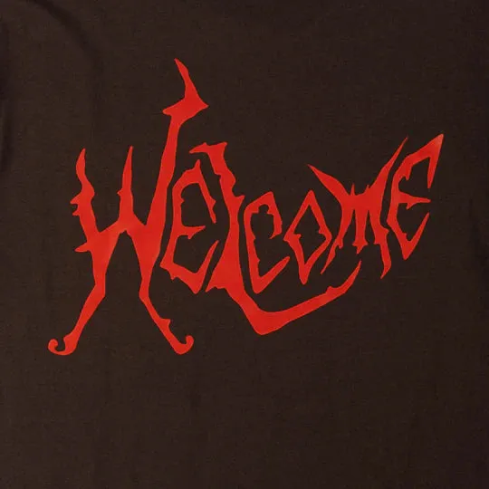 Welcome Skateboards - TWIN SPINE TEE - DARK CHOCOLATE